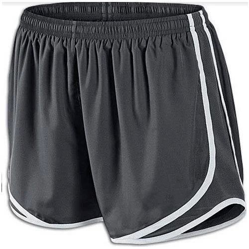 Ladies Sports Shorts - Premium Polyester, Mid Length, Grey And White | Quick Dry, Stretchable Material, Moisture-Wicking, Durable Stitching, Soft Texture, Stylish Design, High Flexibility