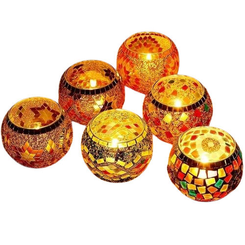 Mosaic Candle Votive Holders