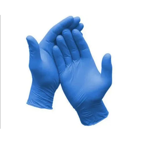 Nitrile Gloves - 6.5 Inch Elbow Length, Blue Powder Free Medical Grade Sterile Disposable Full Dipped