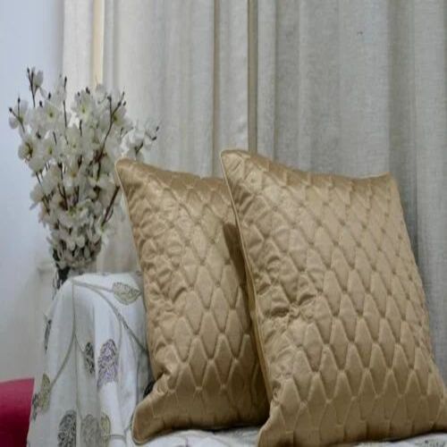 Plain Brown Cushion Cover - 100% Cotton, 16x16 inches, Square Shape, Zipper Closure | Multicolor Plain Dyed Style for Home and Hotel Use