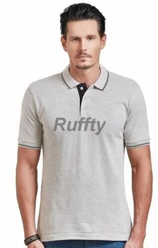 Premium Short Sleeve Polo T-Shirt - Cotton Fabric, Size XS to M, Grey Color | Comfortable Fit, Lightweight Design, Breathable Material, Durable Stitching, Stylish Classic Collar