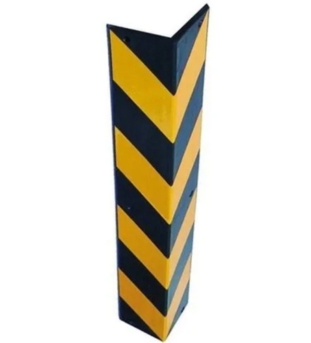 Rubber Corner Guard - Aluminium And Rubber, 50x50 Mm, Black And Yellow | Impact Resistant, Shock Absorption, Easy Installation, Flexible Design, High Visibility, Non-slip Surface, Protective Cushioning, Versatile Applications, Cost-effective Safety