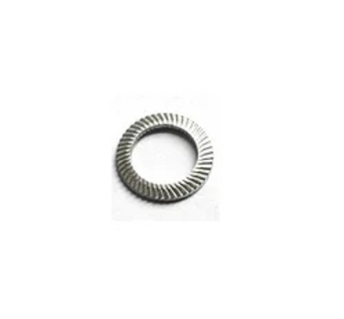 Serrated Lock Washer - High Strength Metal Silver Polished Finish | Durable Corrosion Resistant for Commercial Use