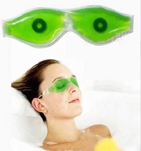 Aloe Vera Gel Eye Mask - Aloe Vera Gel & Lightweight Cotton Fabric, All Skin Types, Unisex, Multiple Colors Available, Suitable for All Ages, External Use Only