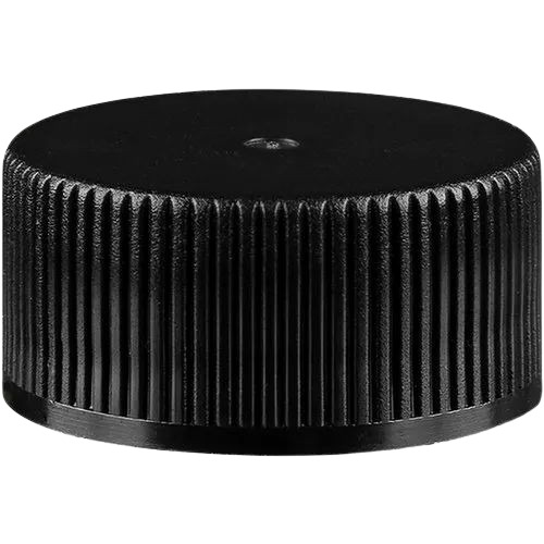 Black Plastic Bottle Cap - 22 mm, Screw Cap | Durable, Fine Finished, Round Shape, Plain Pattern, Very Good Quality