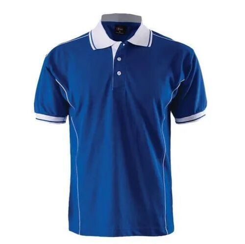 Premium Quality Cotton Polo T-Shirt - Unisex, Sizes XS-XXXL, Blue | Customizable Design, Moisture-Wicking, Quick-Drying, Easy Care, Tag-Free Label