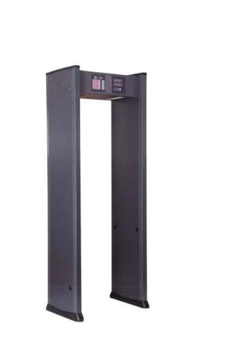 Door Frame Metal Detector - Single Detection Zone, Black Color, Waterproof, Sound Alarm | Ideal For Banks, Hotels, Malls, Metro Etc.