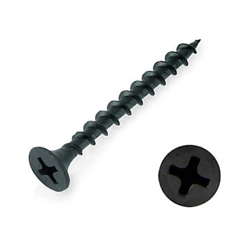 Drywall Gypsum Screws - Mild Steel, Black Finish | Durable, High Strength, Corrosion Resistant, Suitable for Commercial Use