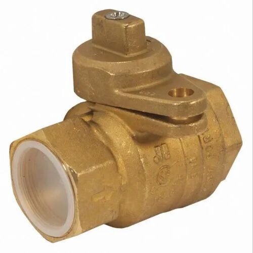 Gas Ball Valve - Brass, 1/4 Inch Size, Polished Finish, Golden Color | Customized Size, Industrial Usage