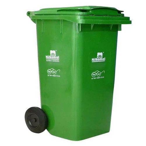 Green Plastic Dustbin