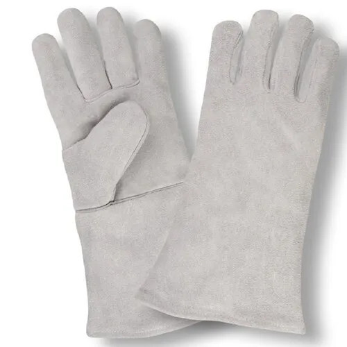 Grey Leather Welding Gloves