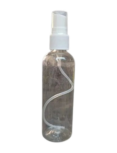 Hand Sanitizer Bottle - Plastic, 100 Milliliter, Transparent | Round Shape, Durable, Narrow Flip Top Lid, Fine Finished