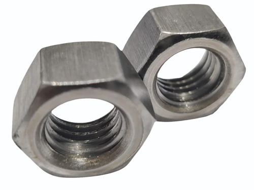 High Tensile Mild Steel Hex Nut - Steel Material Silver Color Corrosion Resistant Rust Free | Designed for Commercial Use with High Strength