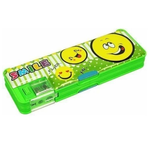 Magnetic Pencil Box - Plastic Material, Multi Color , Waterproof Geometry Box for Educational Use, Portable Rectangular Modern Style