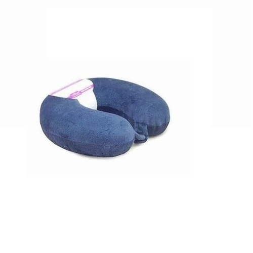 Memory Foam Neck Pillow - Cotton Material, Round Shape , Hypoallergenic and Breathable Cover with Excellent Pressure Relief
