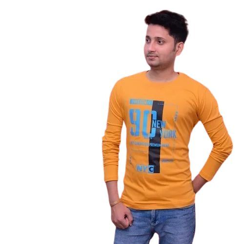 Mens Full Sleeve Cotton T Shirt