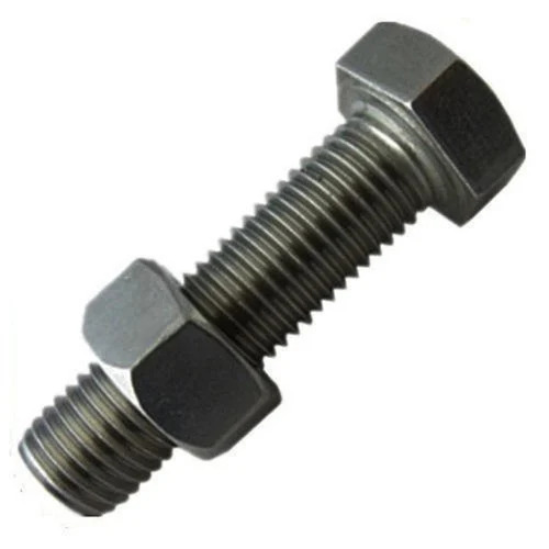 Mild Steel RF Hex Bolt Nut - Durable, Corrosion Resistant, High Strength | Polished Surface Treatment, Designed for Commercial Usage