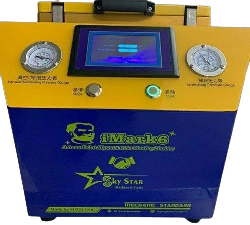 Oca Machine - Metal, Automatic, Yellow Color | Durable, Touch Screen Control, 40 LCD/hr Lamination Speed, 3 Rollers, 1 Year Warranty