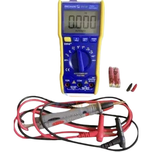 Pocket Digital Multimeter - Plastic Material, Standard Size, Blue Color | Durable, Battery Powered, High Accuracy, Digital Display
