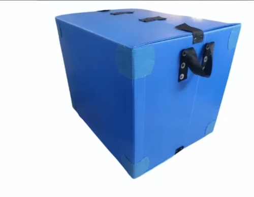 Polypropylene Corrugated Box - 11 Inch, Blue | Lightweight, Waterproof, Eco-Friendly, Impact Resistant, Customizable Sizes, Recyclable, Easy to Handle
