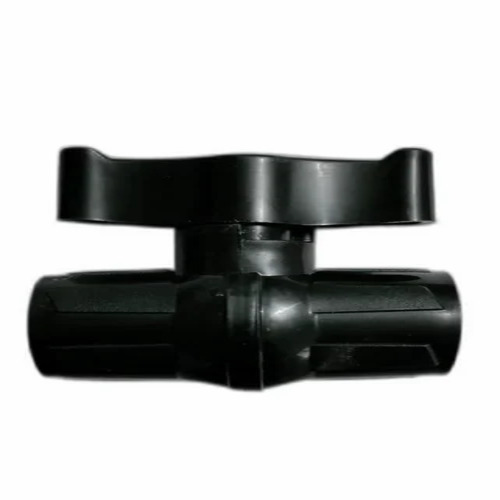 PP Black Ball Valve - Medium Pressure, 15 mm Size, Multicolor Options | Customized Color and Connector Type