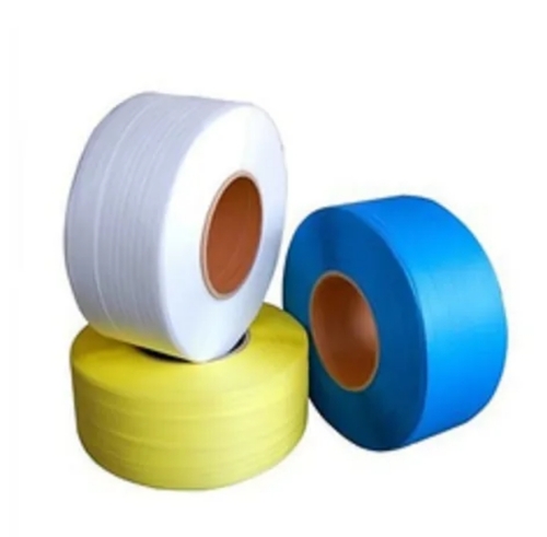 PP Box Strapping Roll - 2-12 Width White Blue & Yellow Colors | High Tensile Strength Lightweight Weather Resistant Eco-Friendly Option Smooth Finish Durable Performance