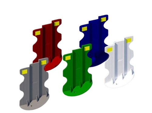 Road Barriers - Multi Color, 700 Mm X 230 Mm & 900 Mm X 230 Mm | Lightweight 1.1 Kg to 1.5 Kg, Ideal for Highway Medians