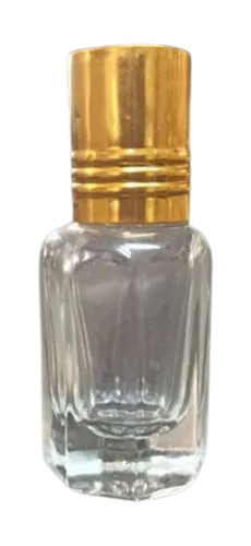 Roll On Glass Bottle - 6 ml Transparent | Durable, Fine Finished Design, Round Shape, Plain Pattern