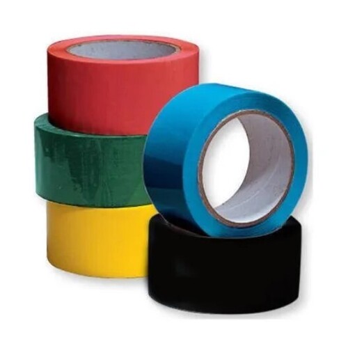 Self Adhesive BOPP Tape - 50 Meter Length, 1-3 Inch Size | Multi Color Options, Water Proof, 30 to 75 Micron Thickness, Single Sided Adhesive