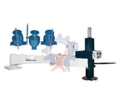 Single Head Arm Polishing Machine - Semi-Automatic, Compact Design, Blue and Black | High Precision, Durable Construction, Adjustable Speed, Smooth Finishing, User-Friendly Controls, Low Vibration, Versatile Applications, Efficient Performance