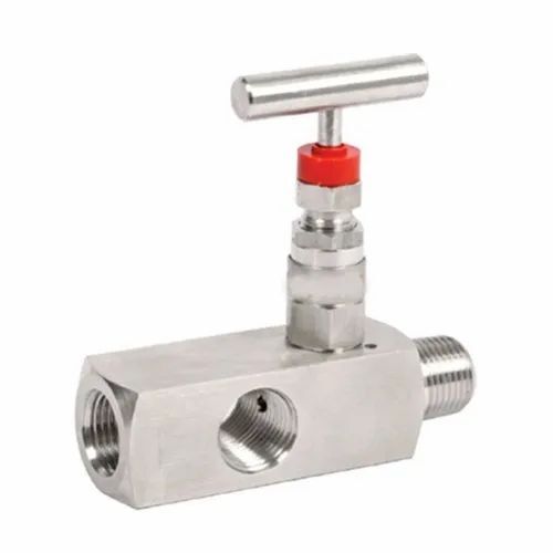 Stainless Steel Gauge Valve - 3/4 Inch Size Multi Port Design PTFE Packaging Withstanding Pressure up to 410 Bar Temperature Range -50 To 450Â°C | Multicolor Customized Size
