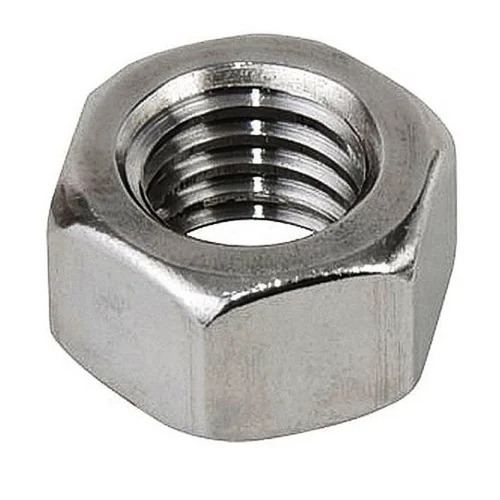 Stainless Steel Hex Nut - Durable, High Strength, Corrosion Resistant | Rust Free, Polished Surface, For Commercial Use, Silver and Grey