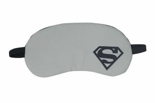 Superman Gel Eye Mask - Cotton, 7.5x3.75 inches, Green | Essential Sleeping Aid, Lightweight, Unisex, Printed Pattern, Dry Storage