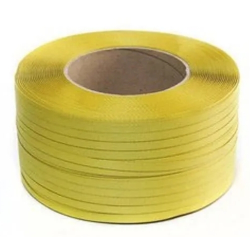 Yellow PP Box Strapping Roll - 2-12 Millimeter Width | High Tensile Strength, Lightweight, Weather Resistant, Durable Performance, Eco-Friendly Option