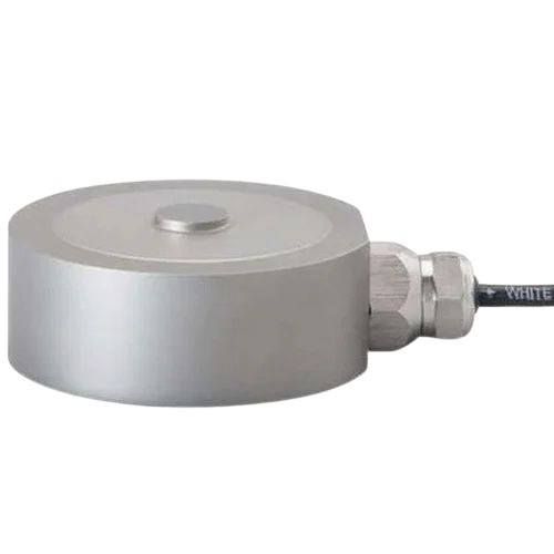 Button Load Cell - Alloy Steel, Round Shape, Grey Color | IP66 Ingress Protection, Durable, Current Calibrated, Maximum Safe Overload 120% FS