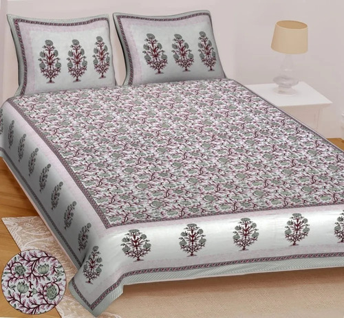 Cotton Printed Double Bed Sheet