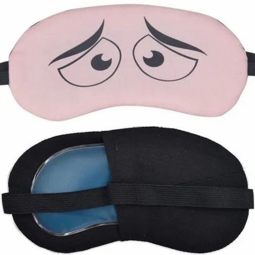 Eye Cool Cotton Mask - 100 gm | Lightweight, Smooth Fabric, Suitable for All Ages, Multiple Colors, External Use
