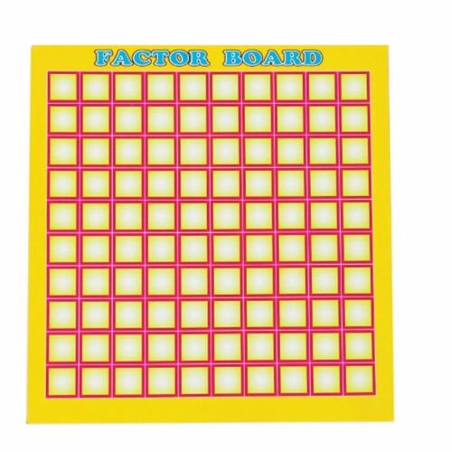 Factor Board Math Board Games - Plastic 27cm x 27cm Multiple Colors | Engaging Cartoon-Themed Gameplay for All Ages Encourages Critical Thinking and Problem-Solving