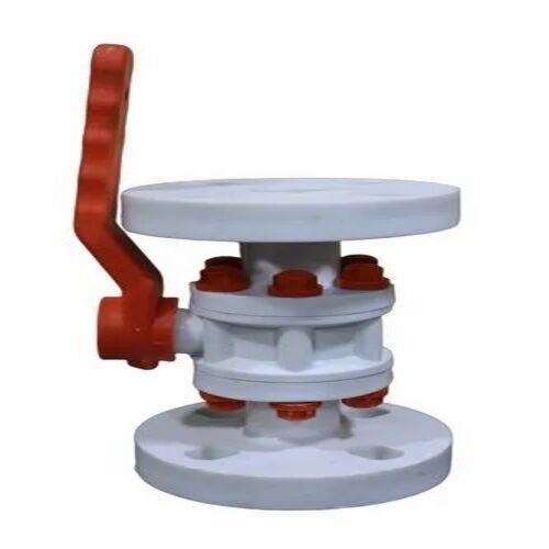 Hdpe Ball Valve - 1 Inch Size, White Color For Chemical Industry - Industrial Application, Customized Features