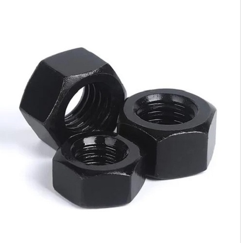 High Tensile Steel Hex Nut - Color: Black