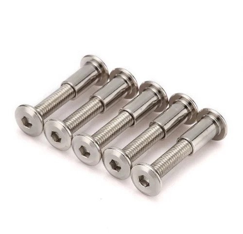 Jcb Allen Nut - M06x12, Steel, Silver Color, Rust-free, Durable, High Strength, Corrosion Resistant, Polished Surface, Commercial Use