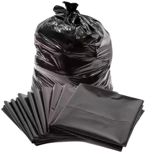 Ldpe Garbage Bag - 10 Litre Capacity, Glossy Black Finish | Household Use With Specialized Handles