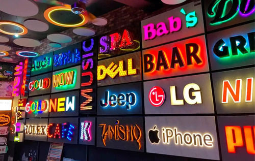 Led Backlit Glow Sign Board