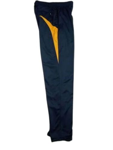 Premium Mens Track Pant - Polyester, Sizes M to XXXL, Dark Blue | Breathable Fabric, Moisture-Wicking, Lightweight, Adjustable Drawstring, Stylish Design