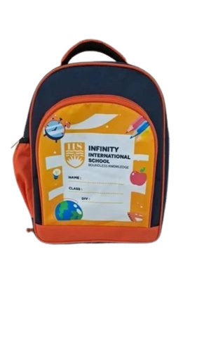 Printed School Bags - Canvas Material, Standard Size, Multicolor Design | Durable, Washable, Moisture Proof, Attractive Shoulder Length Handle, Customizable Options