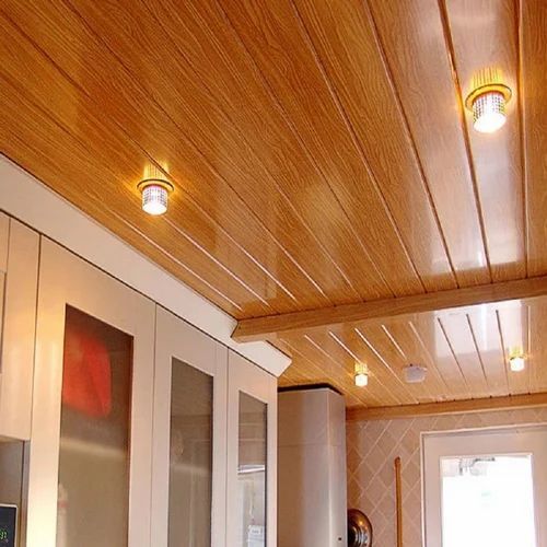 PVC Ceiling Panel - 7 mm Thickness, Galvanised Surface Treatment, Concealed Grid Design, Square Edge Profile, Suitable for Both Indoor and Outdoor Applications, Installation Available