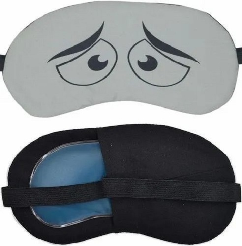 Sleep Mask - Cotton Material, 100 Gm Packaging Size, Green Color, Unisex Design | Lightweight, Smooth Fabric, Suitable For All Ages, External Use