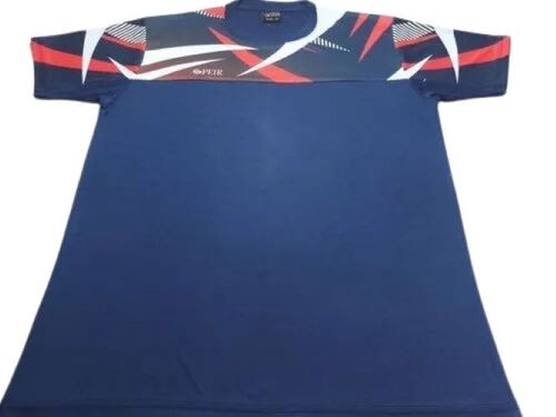 Sublimation Printing T-Shirt - Premium Quality Polyester, Available in XS to XXXL Sizes, Eco-Friendly Inks, Comfortable Fit, Versatile Styling Options, Machine Washable, Blue Color