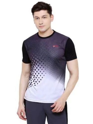 Sublimation T Shirt - Color: Black And White