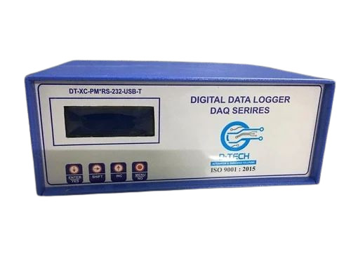 Usb Data Logger - Metal Construction, Standard Size, Blue & White Color | Electric Power Supply, Digital Display Type, 100% Accuracy, Includes USB Cable